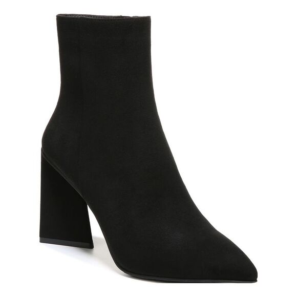 BAR III Shoes - BAR III Womens Black Comfort Asya Pointed Toe Sculpted Heel Heeled Boots 7.5 M